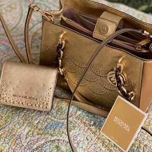 Gold Michael Kors Tote